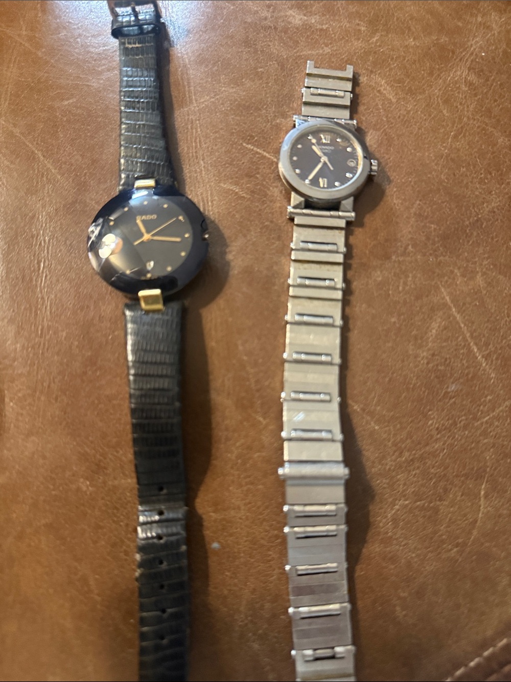 Vintage Swiss Watch Repair Lot - Movado Vizio & Rado Coupole (As-Is)